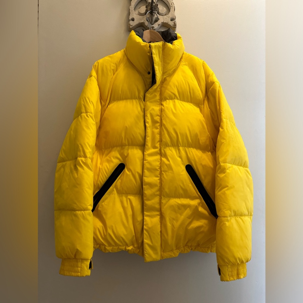 Express Yellow Down puffer jacket size Large
